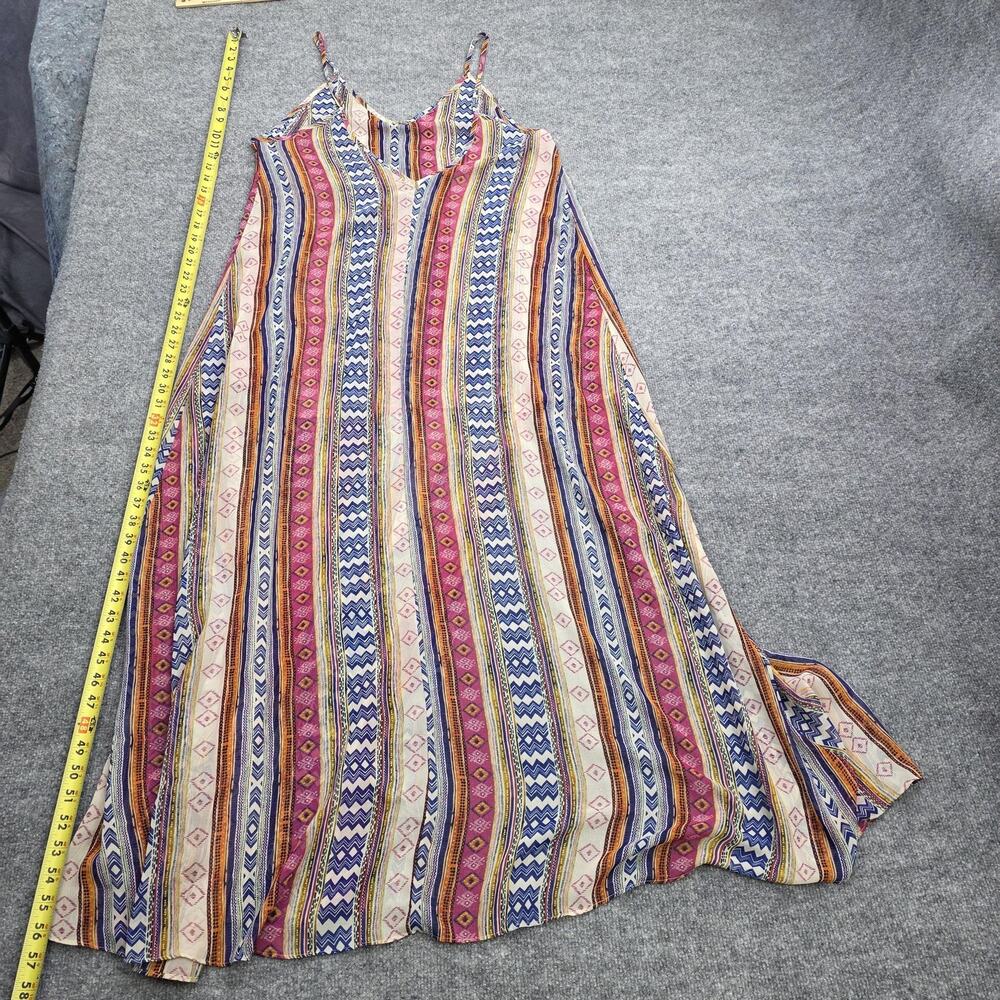 Misa Los Angeles Dress Womens Medium Multicolor Boho Maxi Spaghetti Strap USA - Picture 14 of 16
